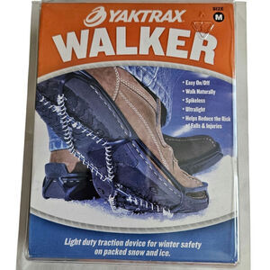 NIB Yaktrax Walker Mens 9-11, Women 10.5-12.5 (medium) Snow Ice Traction Winter